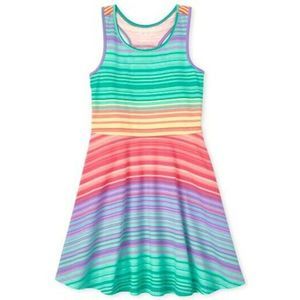 NEW Girls Strip Racerback Dress / Size 14